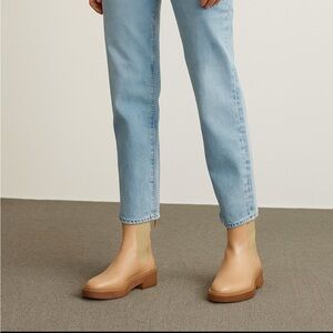 Loeffler Randall Tan Chelsea Ankle Boots with Brown Sole